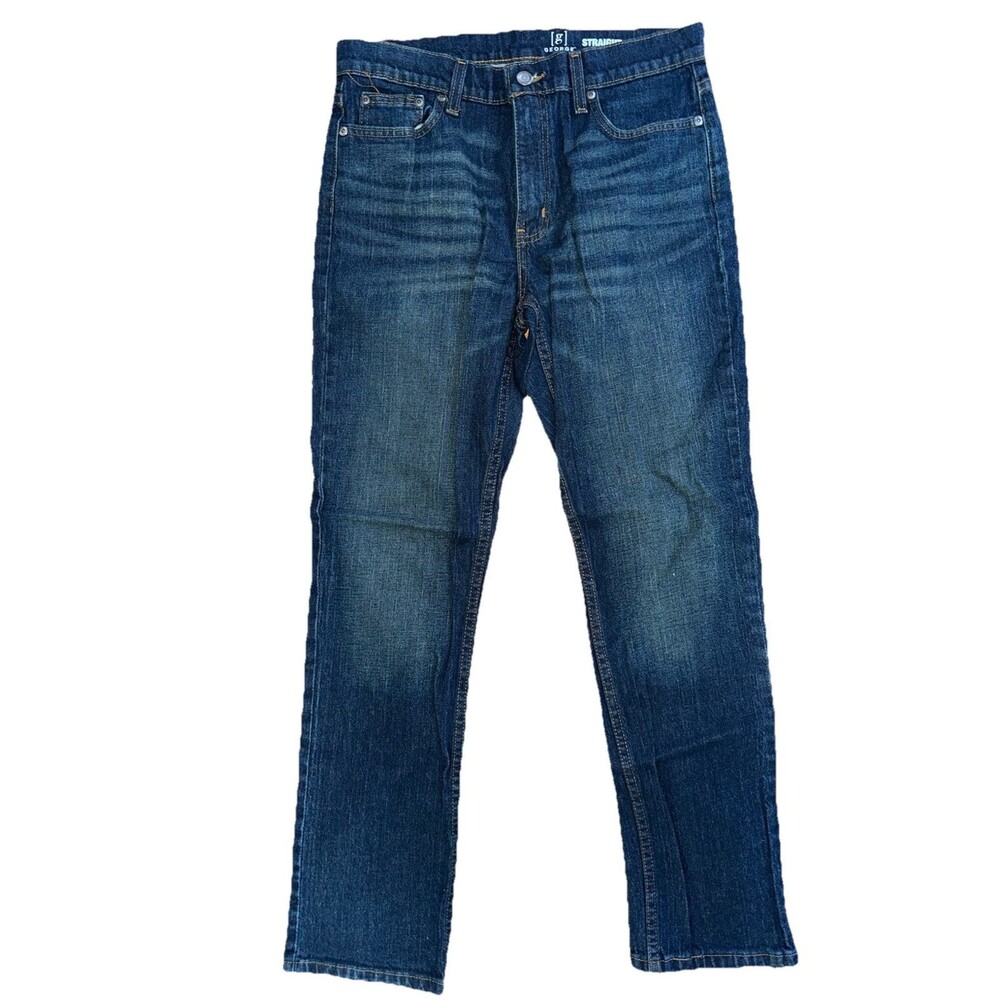 George Mens 29x30 Straight Leg Blue Denim Jeans